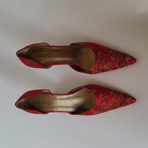 ALDO Asian Brocade Heels